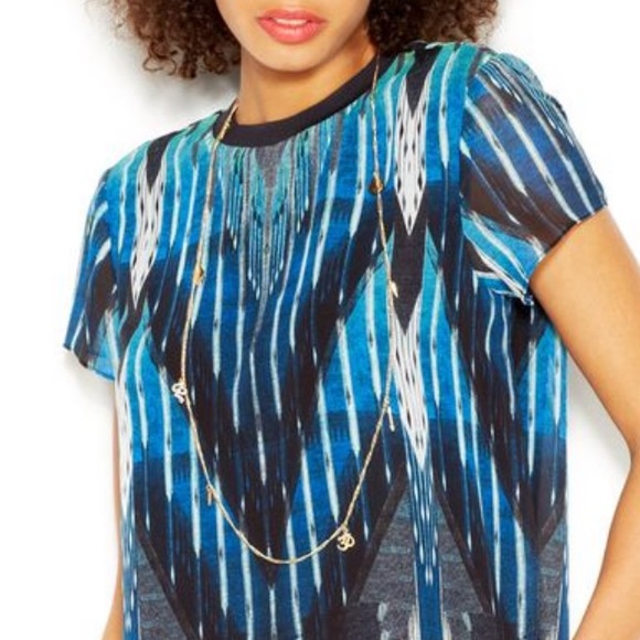 Rachel Roy Ikat Side Slits Top - Picture 2 of 13